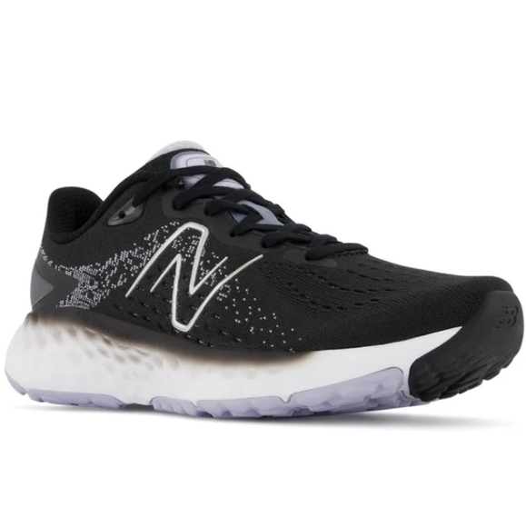 New Balance Fresh Foam EVOZ V2 Running Shoe, Black/White, Size 7.5